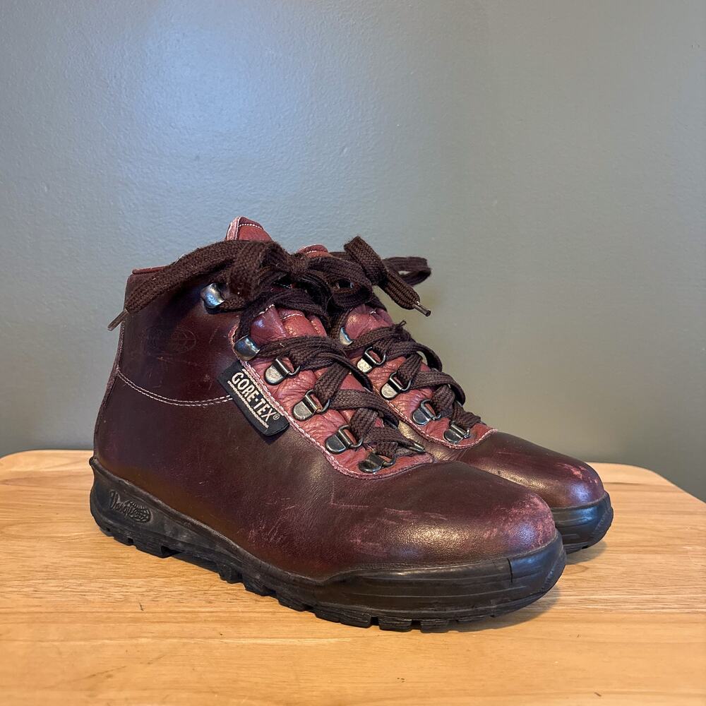 Vintage Vasque 7536 Sundowner GTX Gore-Tex Brown Leather Hiking Boots Women 5.5